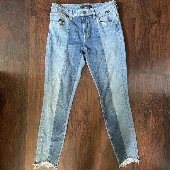 Mavi - Color Block Two-Tone Raw Hem Jeans - DONATING 12/31 - Picture 3 of 5